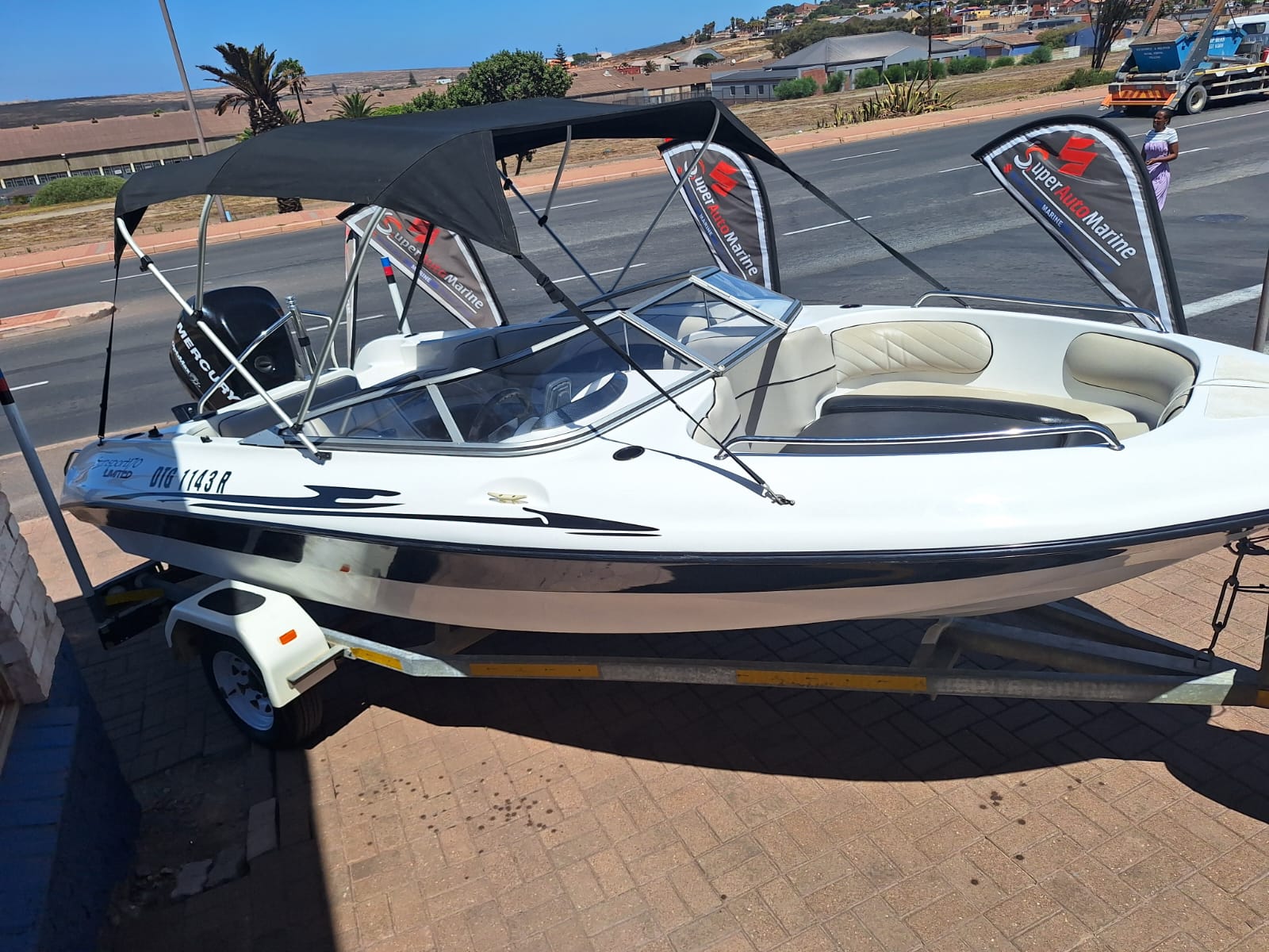 170 SUNSPORT ON GALV TRAILER WITH 115HP MERCURY OPTIMAX - Image 8